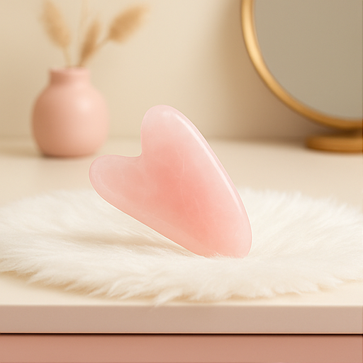 Gesichtsmassage Tools in Rosé Optik